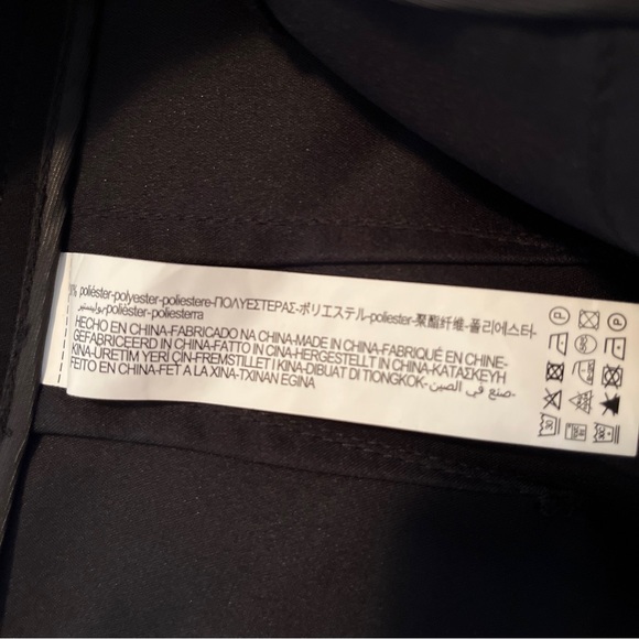 ZARA Size Medium Black Dress Pants Full Length Straight Leg Sewn-Leg-Line NEW - Picture 10 of 16